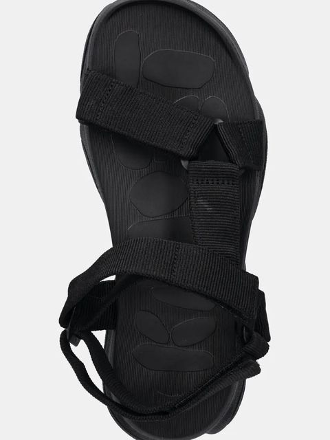 Camper sandały Karst Sandal damskie kolor czarny na małym obcasie K201794-001