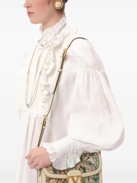 Valentino Garavani mini ruffle-detail dress - White