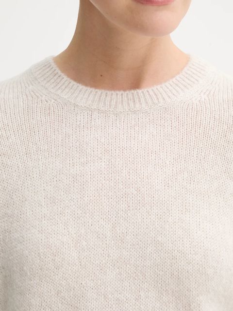 Marc O'Polo sweter z wełną damski kolor beżowy lekki 508612160463