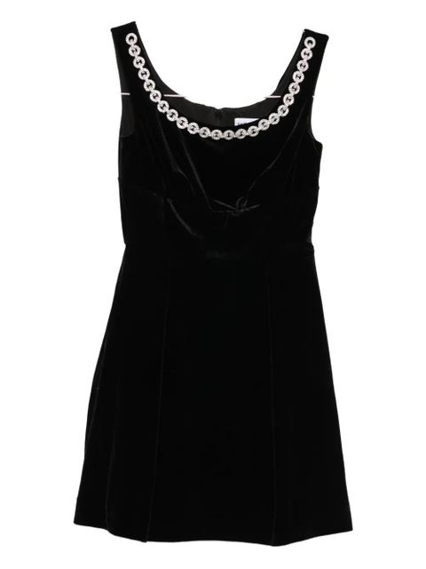 Self-Portrait chain-embellished dress - Black