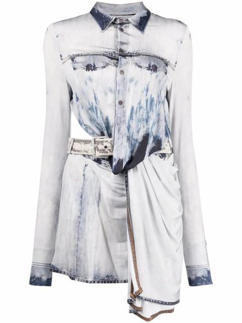 Diesel D-Hanne asymmetric denim dress - Blue - zdjęcie produktu nr 1