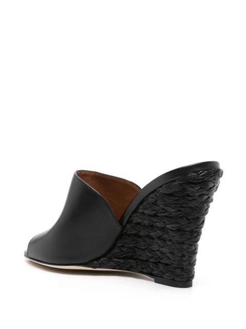 Paris Texas Deia 100mm leather mules - Black