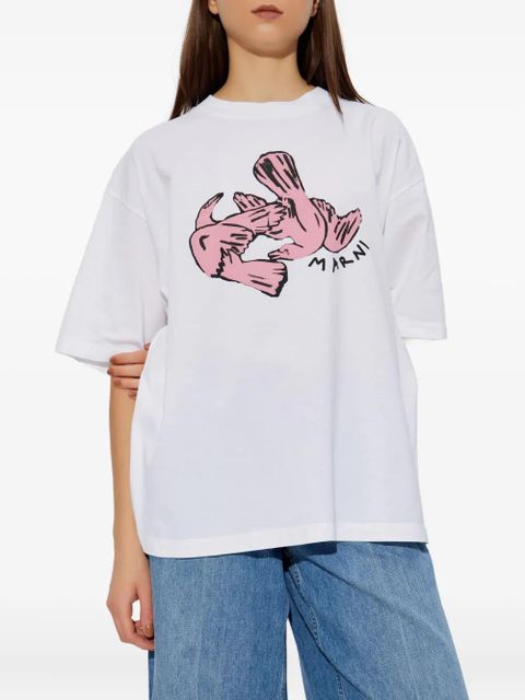 Marni printed T-shirt - White
