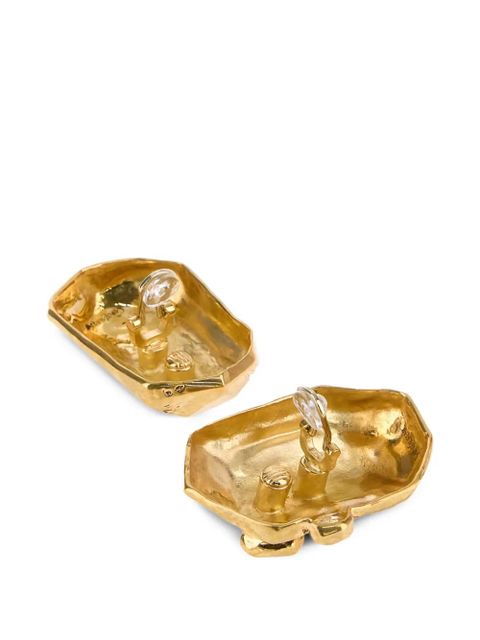 Saint Laurent organic metal earrings - Gold - zdjęcie produktu nr 2