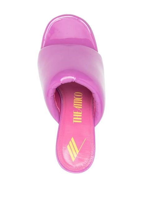 The Attico Rem 120mm padded sandals - Pink
