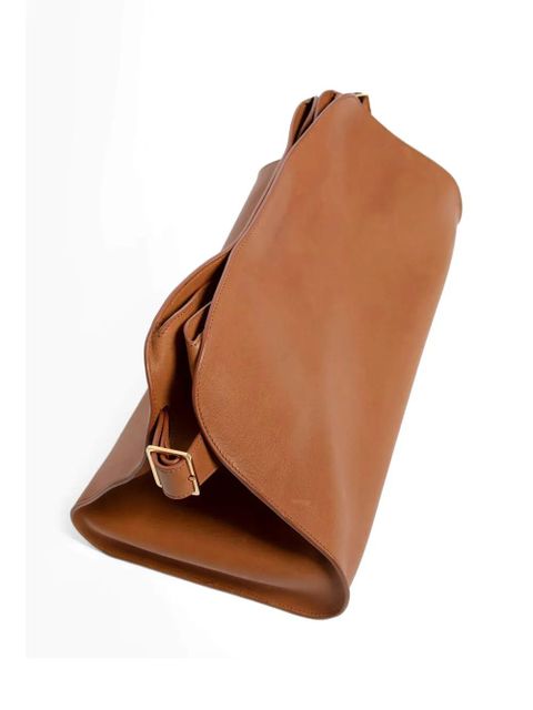 The Row leather clutch bag - Brown