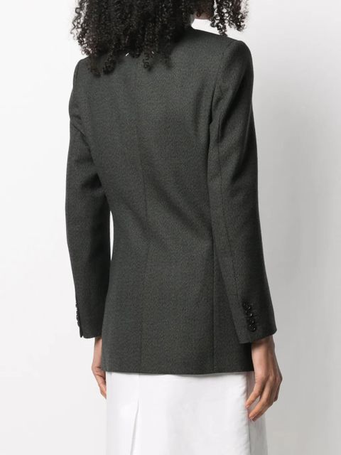 Maison Margiela single-breasted peak-lapel blazer - Green