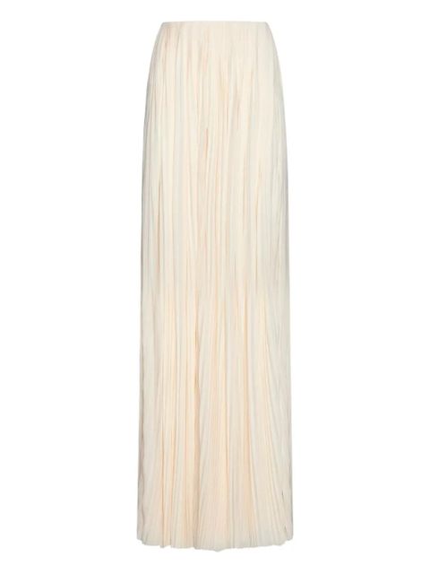 Saint Laurent pleated maxi skirt - Neutrals - zdjęcie produktu nr 1