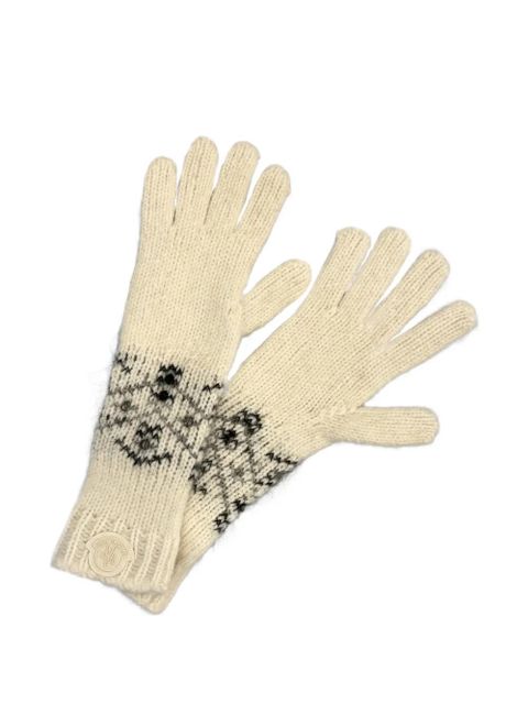 Moncler crystal-embellished gloves - Neutrals - zdjęcie produktu nr 2