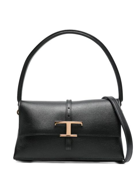 Tod's T-buckle leather shoulder bag - Black - zdjęcie produktu nr 1