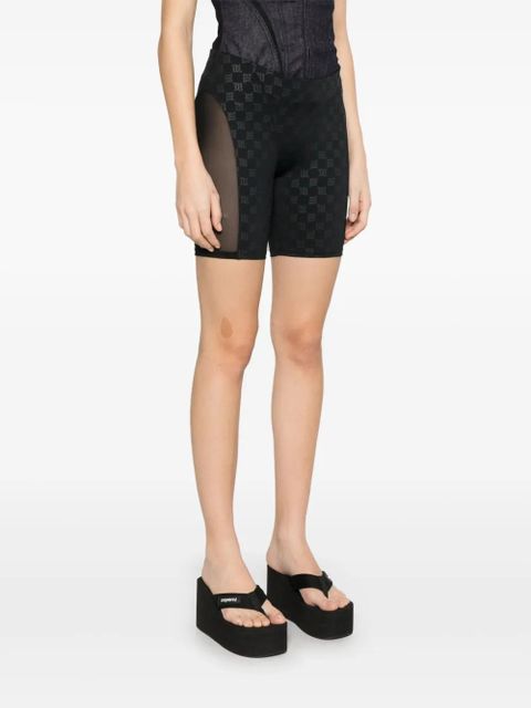 MISBHV monogram-print biker shorts - Black