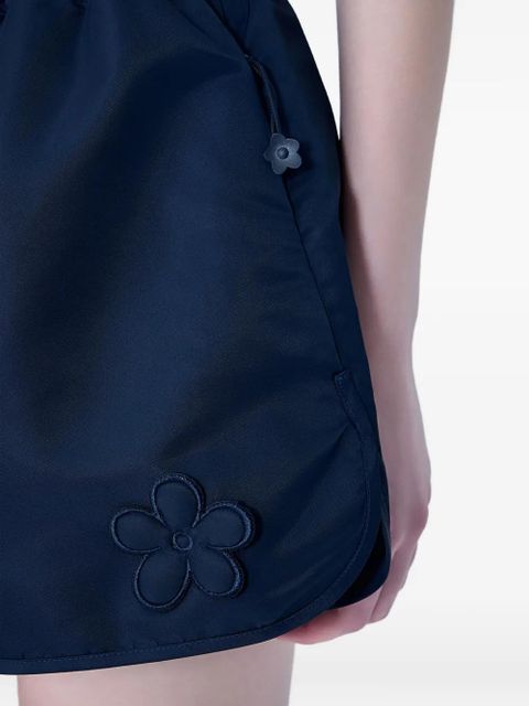 Cecilie Bahnsen floral-embroidery shorts - Blue