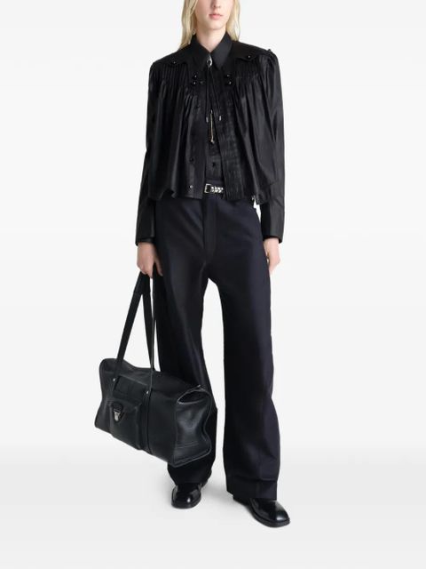 LEMAIRE pleated blouse - Black - zdjęcie produktu nr 2