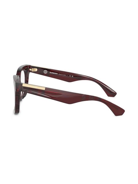 Burberry Eyewear checked glasses - Red - zdjęcie produktu nr 2