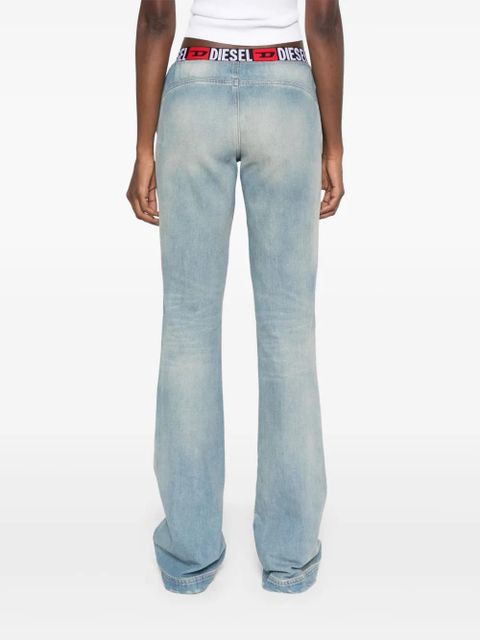 Diesel logo-waistband jeans - Blue