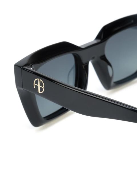 ANINE BING Indio square-frame sunglasses - Black
