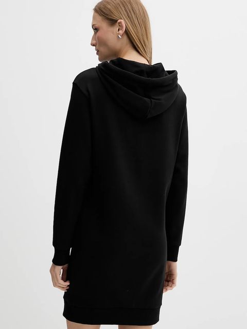 Armani Exchange sukienka bawełniana kolor czarny mini prosta XW001453 AF10830