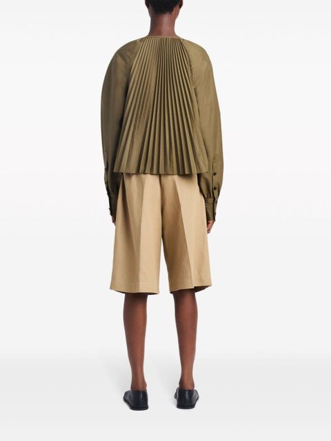 Proenza Schouler Monica pleat-detailing blouse - Green
