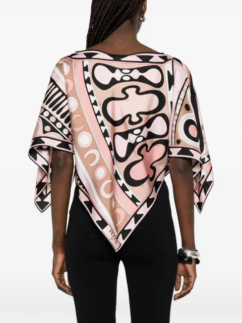 PUCCI printed twill blouse - Pink
