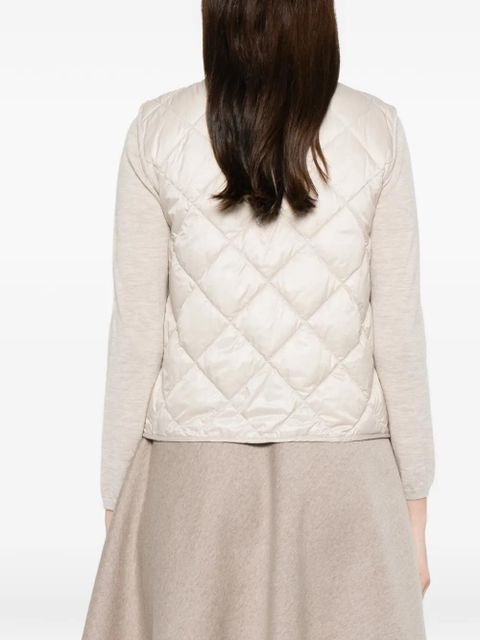 Max Mara The Cube quilted zipped gilet - Neutrals