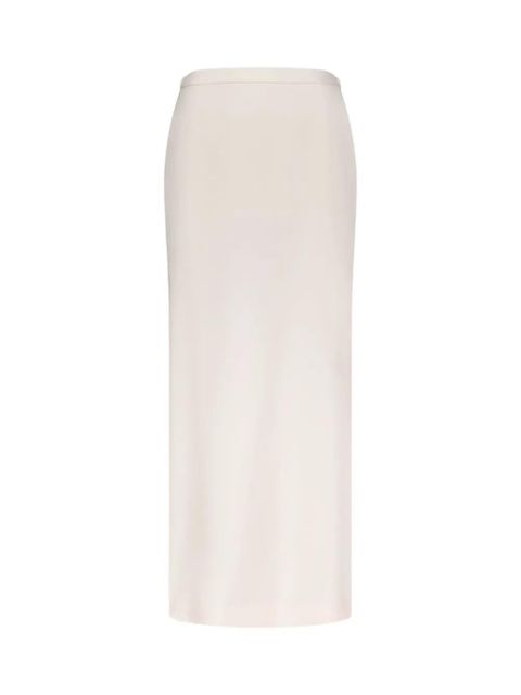 LouLou de Saison Cara elasticated waistband back vent maxi skirt - Neutrals - zdjęcie produktu nr 1