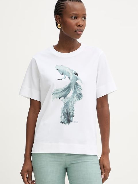 BOSS t-shirt damski bawełniany Elpha_placed5 - zdjęcie produktu nr 2