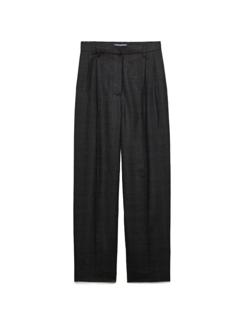 Prada checked wool pants - Grey - zdjęcie produktu nr 1