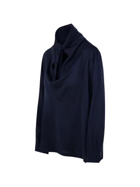 Max Mara tie-neck blouse - Blue