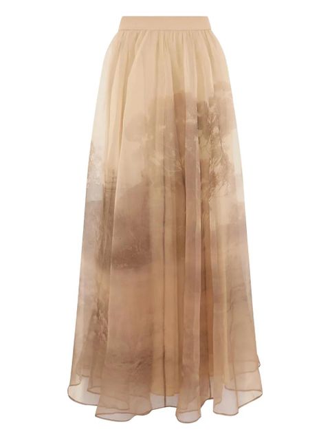 ZIMMERMANN Memento organza maxi skirt - Brown - zdjęcie produktu nr 1