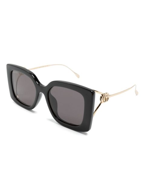 Gucci Eyewear oversize-frame sunglasses - Black