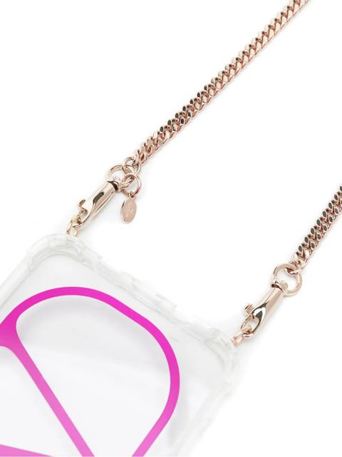 Valentino Garavani VLogo chain-strap iPhone 11 Pro case - Neutrals - zdjęcie produktu nr 2