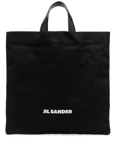 Jil Sander logo-print tote bag - Black - zdjęcie produktu nr 1