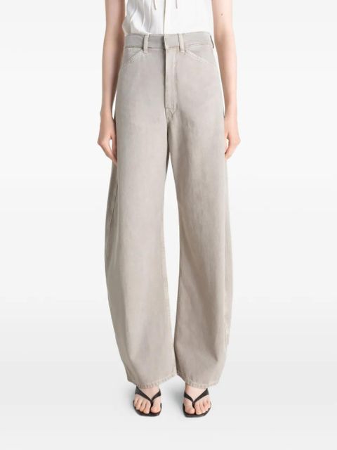 LEMAIRE twisted-seam high-waisted trousers - Neutrals
