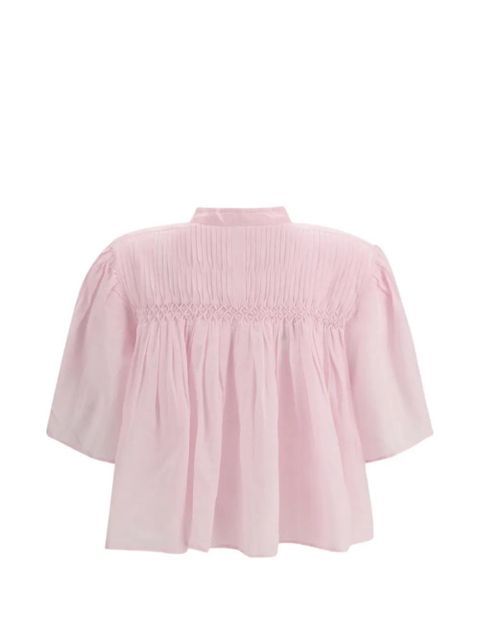 MARANT ÉTOILE smocked buttoned top - Pink - zdjęcie produktu nr 2