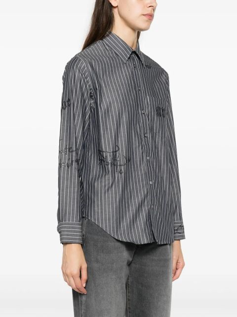 Zadig&Voltaire Taskiz rhinestone-embellished striped shirt - Black - zdjęcie produktu nr 2