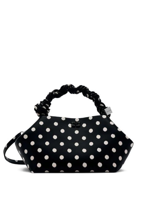GANNI polka dot-print tote bag - Black - zdjęcie produktu nr 1