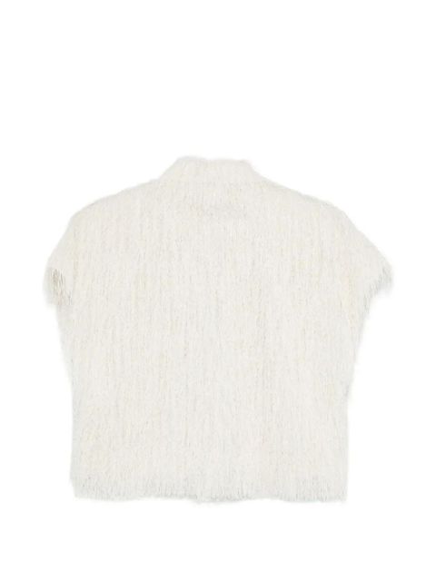 Alysi fringed cropped shirt - Neutrals - zdjęcie produktu nr 2
