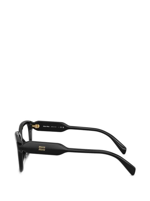 Miu Miu Eyewear rectangle-shape glasses - Black
