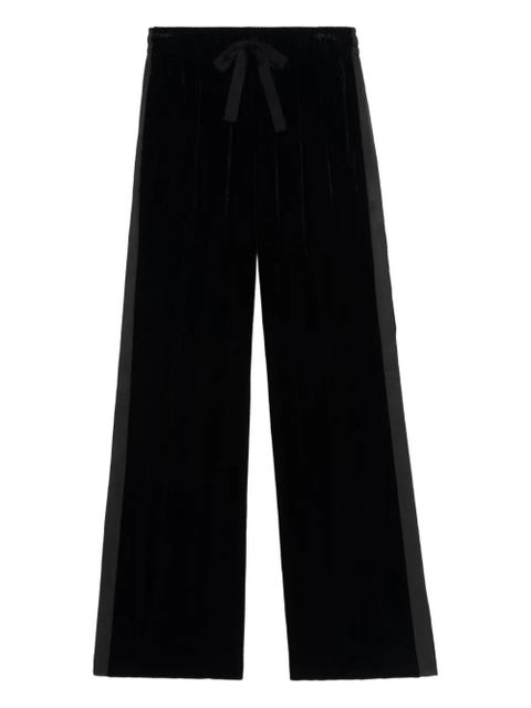 Zadig&Voltaire Poma velvet side-stripe trousers - Black - zdjęcie produktu nr 1