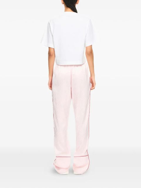 Off-White Bookish Glowing Flower crop T-shirt