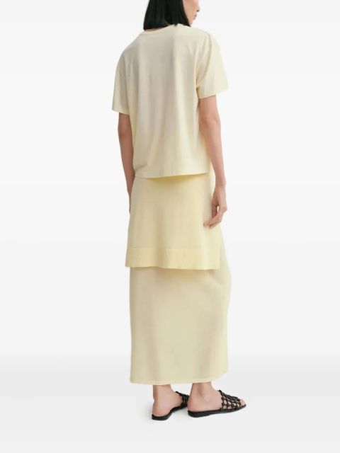 TOTEME crew-neck T-shirt - Yellow