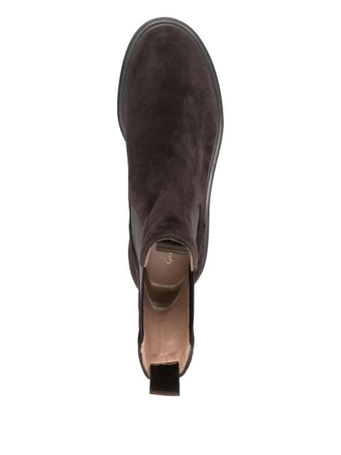 Gianvito Rossi Chester elastic-panel boots - Brown - zdjęcie produktu nr 2