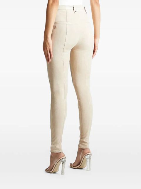 Manière De Voir ribbed knee panel leggings - Neutrals