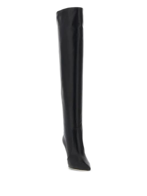 Gianvito Rossi 85mm Hansen Cuissard pointed-toe boots - Black - zdjęcie produktu nr 2