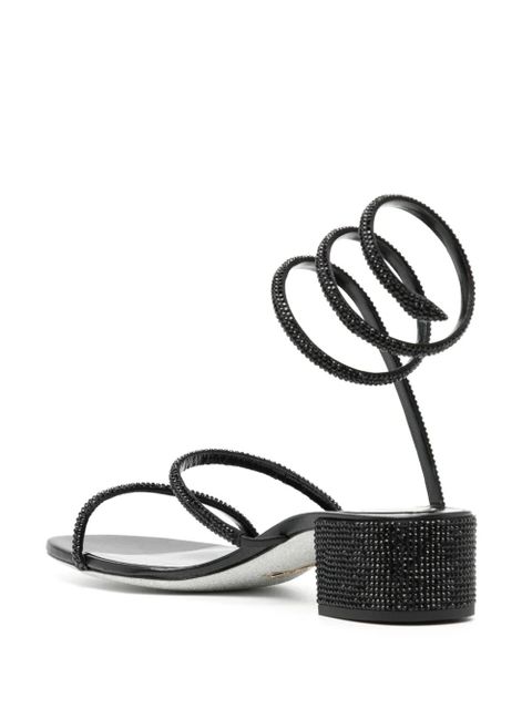 René Caovilla Cleo embellished sandals - Black