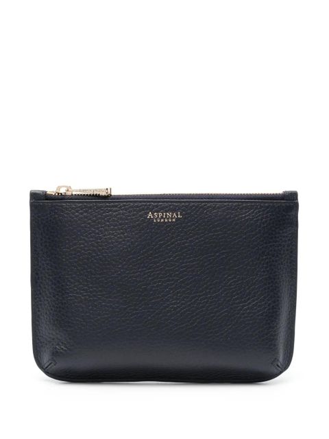 Aspinal Of London medium Ella leather pouch - Blue - zdjęcie produktu nr 1
