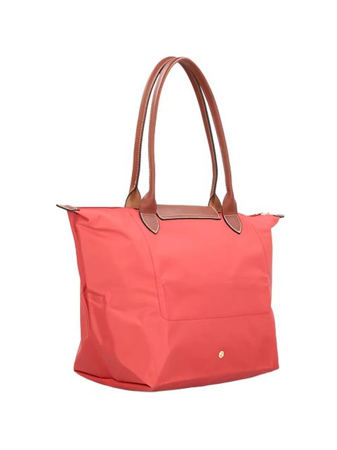Longchamp Le Pliage leather-trim shoulder bag - Red - zdjęcie produktu nr 1