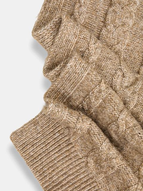 Hoss Intropia szalik damski kolor beżowy gładki 5022325 - zdjęcie produktu nr 2