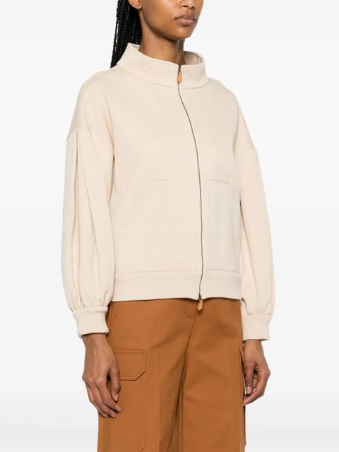 Max Mara Gastone logo-embossed jacket - Neutrals