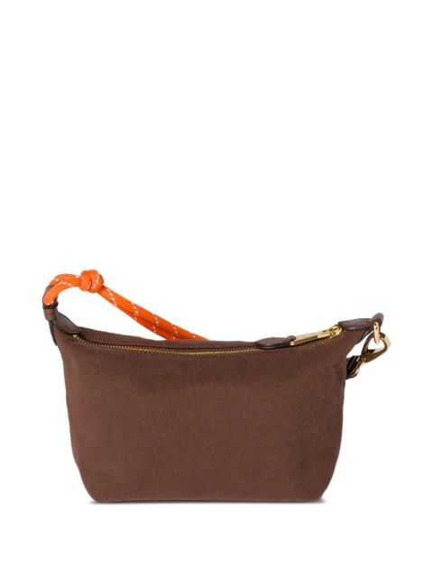 Miu Miu mini Gabardine logo zip bag - Brown - zdjęcie produktu nr 2